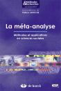 La Méta-Analyse ; Méthodes Et Applications En Sciences Sociales - Preview