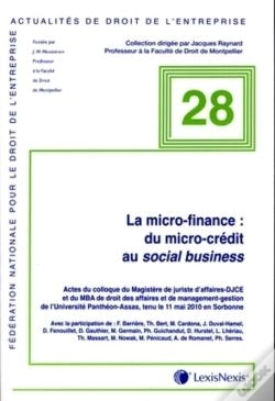 Capa do artigo La Micro-Finance : Du Micro-Crédit Au Social Business