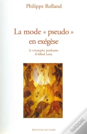 Capa do artigo La Mode Pseudo En Exegese : Le Triomphe Du Modernisme Depuis Vingt Ans