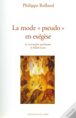 Capa do artigo La Mode Pseudo En Exegese : Le Triomphe Du Modernisme Depuis Vingt Ans