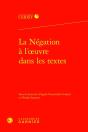 La Negation A L'Oeuvre Dans Les Textes - Preview