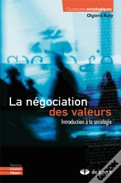Capa do artigo La Négociation Des Valeurs ; Introduction À La Sociologie