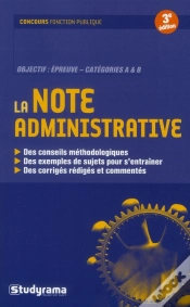 Capa do artigo La Note Administrative (3e Édition)