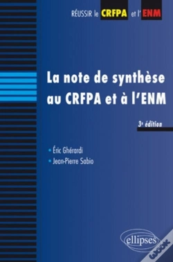 Capa do artigo La Note De Synthese Au Crfpa & A L'Enm 3eme Edition