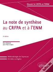 Capa do artigo La Note De Synthèse Au Crfpa Et À L