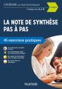 La Note De Synthèse Pas À Pas ; Catégories A Et B ; 45 Exercices Pratiques (3e Édition) - Preview