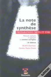 Capa do artigo La Note De Synthese ; Preparations Crfpa Et Enm (10e Edition)