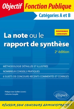 Capa do artigo La Note Ou Le Rapport De Synthèse - 2e Édition