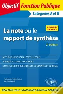 Capa do artigo La Note Ou Le Rapport De Synthese 2eme Edition