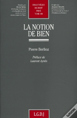 Capa do artigo La Notion De Bien T.489