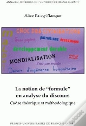 Capa do artigo La Notion De "Formule" En Analyse Du Discours ; Cadre Théorique Et Méthodologique
