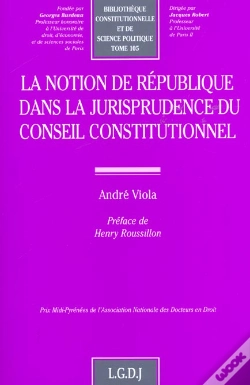 Capa do artigo La Notion De Republique Dans La Jurisprudence Du Conseil Constitutionnel - Vol105