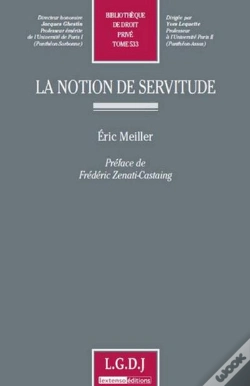 Capa do artigo La Notion De Servitude