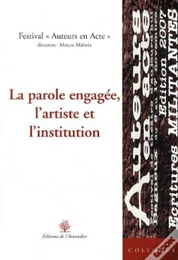 Capa do artigo La Parole Engagée, L'Artiste Et L'Institution