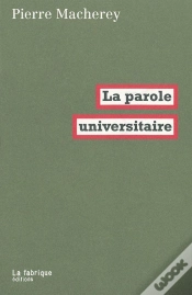 Capa do artigo La Parole Universitaire