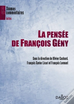 Capa do artigo La Pensée De François Geny