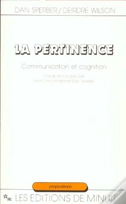 Capa do artigo La Pertinence ; Communication Et Cognition