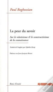 Capa do artigo La Peur Du Savoir ; Sur Le Relativisme Et Le Constructivisme De La Connaissance