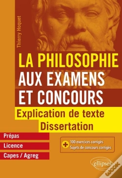 Capa do artigo La Philosophie Aux Examens Et Concours ; Explication De Texte, Dissertation