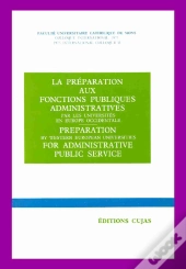 La Préparation Aux Fonctions Publiques Administratives Par Les Universités En Europe Occidentale