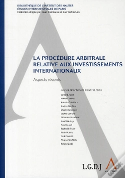 Capa do artigo La Procédure Arbitrale Relative Aux Investissements Internationaux ; Aspects Récents