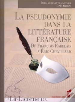 Capa do artigo La Pseudonymie Dans La Litterature Francaise