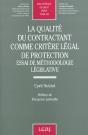 La Qualite Du Contractant Comme Critere Legal De Protection - Vol382 - Preview