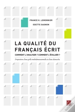 Capa do artigo La Qualité Du Français Écrit ; Comment L'Analyser ? Comment L'Évaluer ?