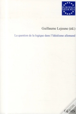 Capa do artigo La Question De La Logique Dans L'Idéalisme Allemand