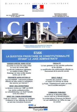 Capa do artigo La Question Prioritaire De Constitutionnalite Devant Le Juge Administratif (N.59 - 1er Trimestre 201