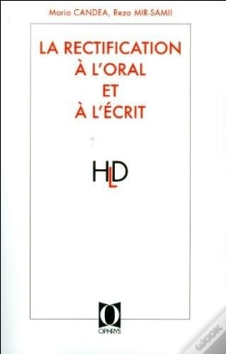 Capa do artigo La Rectification À L'Oral Et À L'Écrit