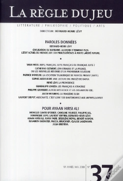 Capa do artigo La Règle Du Jeu T.37