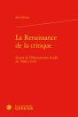 La Renaissance De La Critique - L'Essor De L'Humanisme Erudit De 1560 A 1614 - Preview