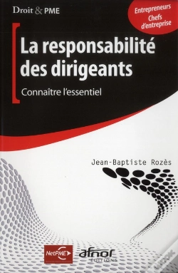 Capa do artigo La Responsabilite Du Dirigeant