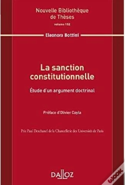 Capa do artigo La Sanction Constitutionnelle Tome 152