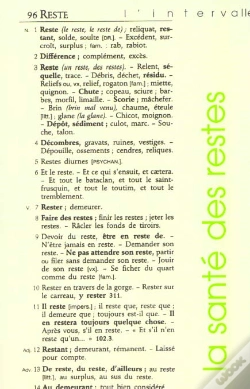 Capa do artigo La Santé Des Restes