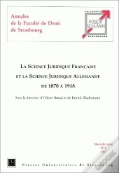 La Science Juridique Francaise Et La Science Juridique Allemande 1870/1918