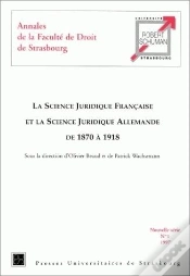 Capa do artigo La Science Juridique Francaise Et La Science Juridique Allemande 1870/1918
