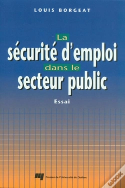 Capa do artigo La Securite D Emploi Dans Le Secteur Public. Essai