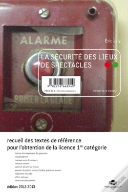 Capa do artigo La Securite Des Lieux De Spectacles 2012-13