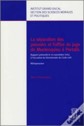 La Séparation Des Pouvoirs Et L'Office Du Juge De Montesquieu À Portalis