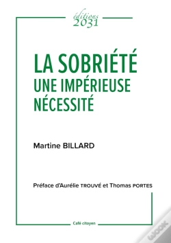 Capa do artigo La Sobriété Une Impérieuse Nécessité
