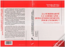 Capa do artigo La Subsidiarite A L'Americaine