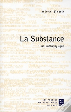 Capa do artigo La Substance ; Essai Métaphysique