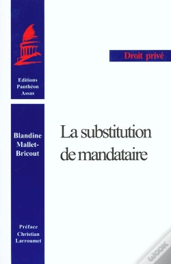 Capa do artigo La Substitution De Mandataire