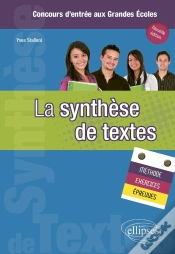 Capa do artigo La Synthèse De Textes  ; Methode, Exercices Et Épreuves (Édition 2010)