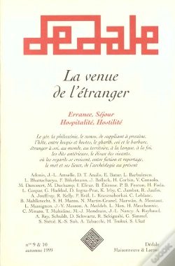 Capa do artigo La Venue De L'Etranger ; Errance Sejour Hospitalite Hostilite