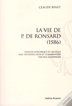 Capa do artigo La Vie De Pierre De Ronsard (1586)