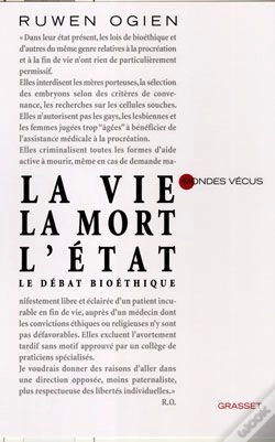 Capa do artigo La Vie, La Mort, L'Etat ; Le Débat Bioéthique