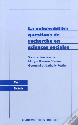 Capa do artigo La Vulnerabilite ; Questions De Recherche En Sciences Sociales